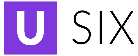 U SIX logo